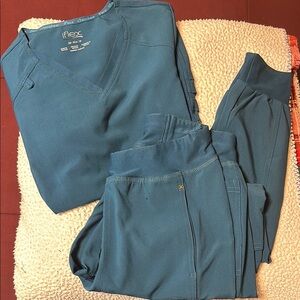 Cherokee Women's Teal Scrub Set